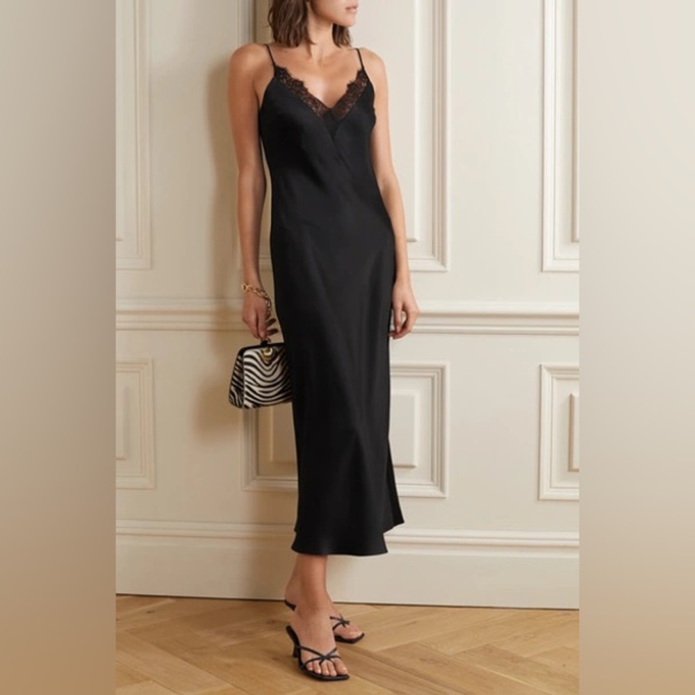 Anine Bing 100% Silk Slip Dress